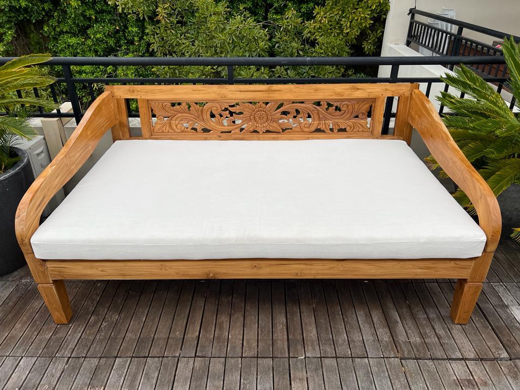 Cream Drill Cotton Day bed Mattress Cover