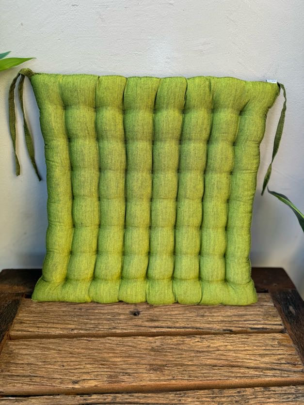 Cotton Covered Organic Kapok Filled Seat cushion 40cm x 40cm