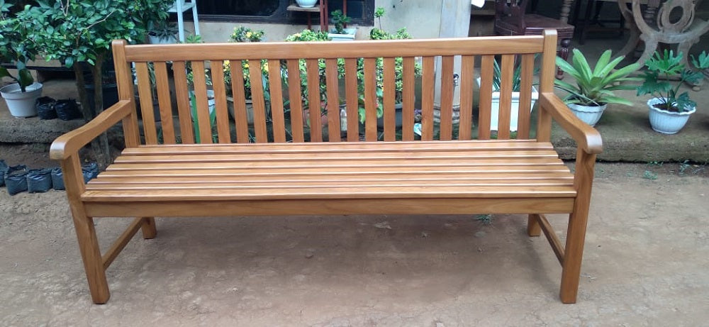 Plantation Teak A Grade Outdoor Bench 150 length. (Natural finish)