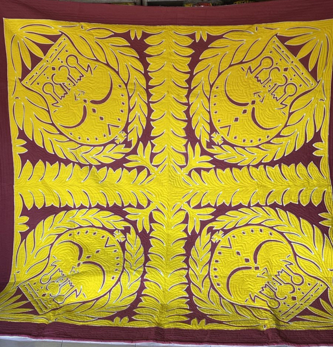 Bedspread King Cotton Hand Painted Batik with Pillow Covers