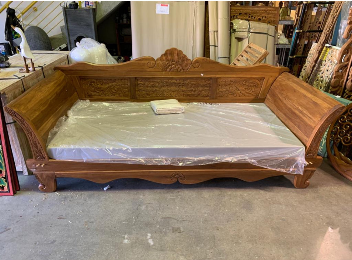 Batubulan Kartini Recycled Teak Daybed Single size (Natural)