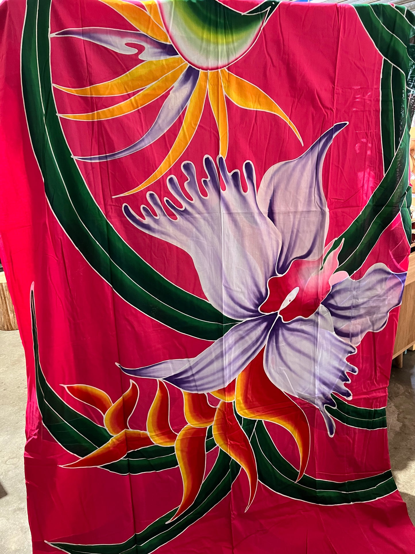 Bedsheet King Cotton Batik Hand Painted with 2 Pillow Covers