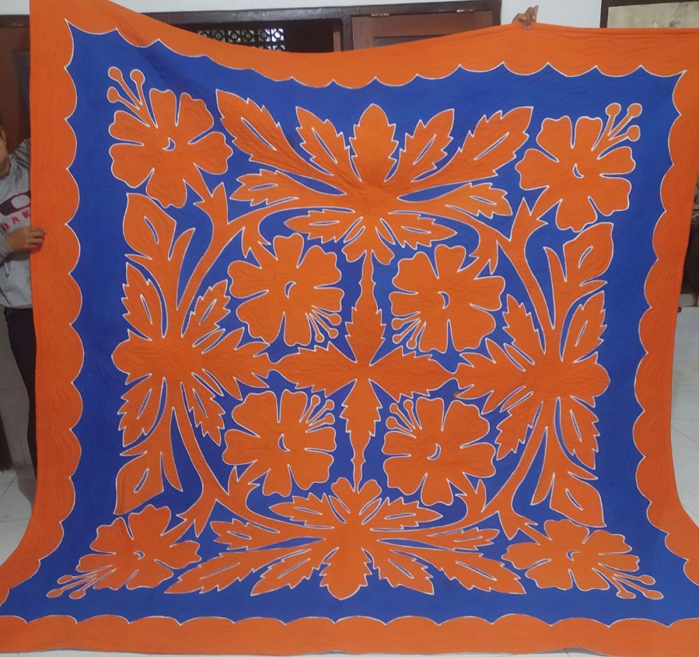 Bedsheet KingCotton Batik Hand Painted with 2 Pillow Covers