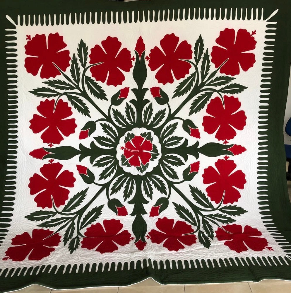 Bedspread Queen Cotton Hand Painted Batik with Pillow Covers