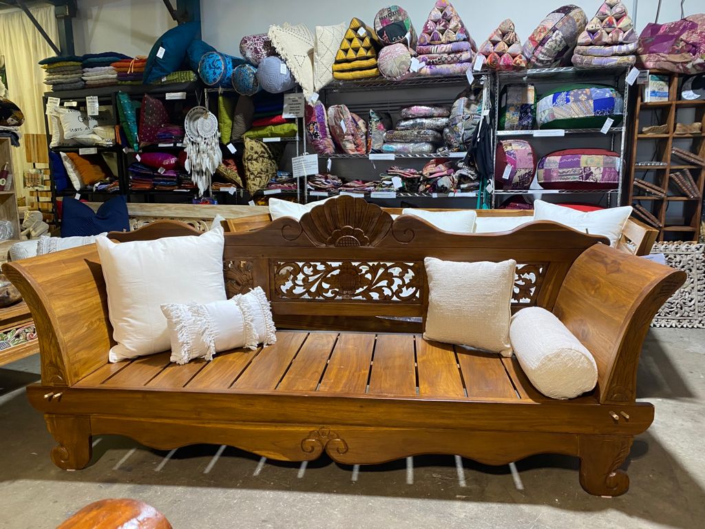 Batubulan Kartini Recycled Teak Daybed Single size (Natural)