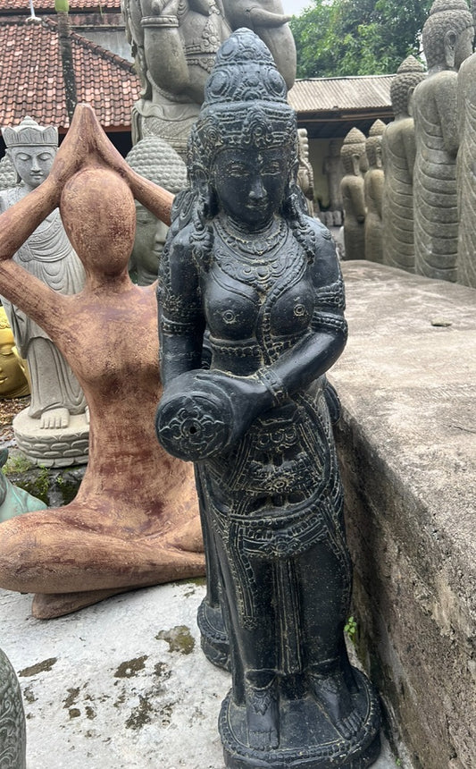 Dewi Goddess Statue (with pouring jug) 120cm carved painted Cement
