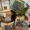 Mattress/ Cushion/ Footstool Organic Kapok Filling Vintage Batik