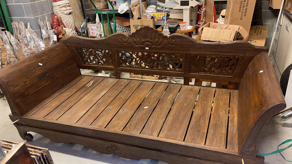 Batubulan Kartini Recycled Teak Daybed Double (Natural)