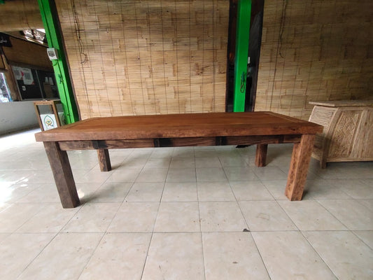 Mas Dining  Table Rustic Recycled Teak  2.5m x 1m x 80cm(h )Natural stain