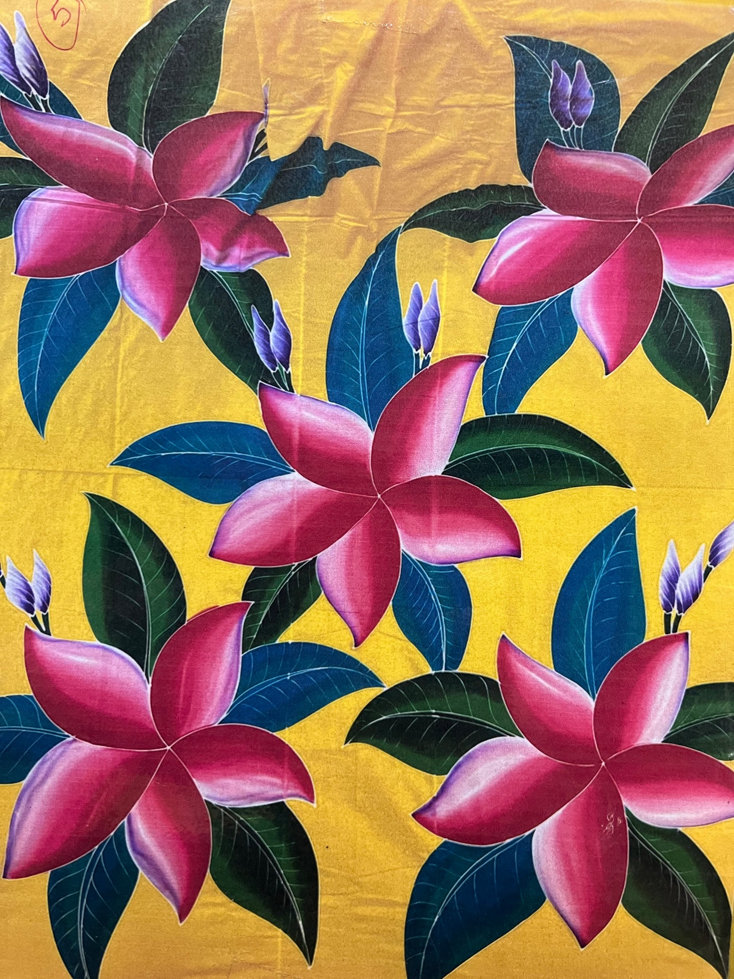 Bedsheet King Cotton Batik Hand Painted with 2 Pillow Covers