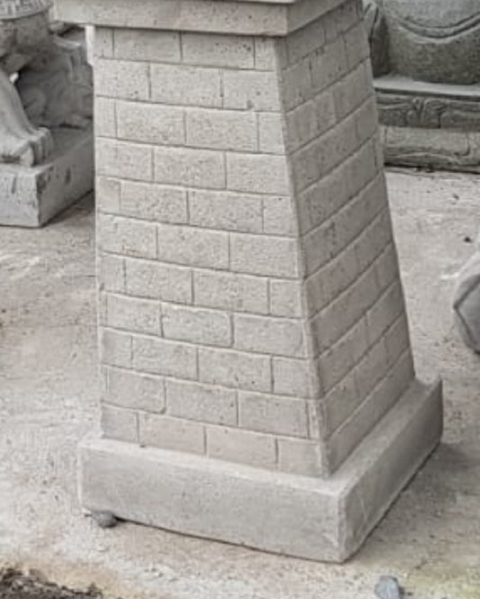 Cement Stand with centre hole 52cm(h) x 30cm x 30cm base