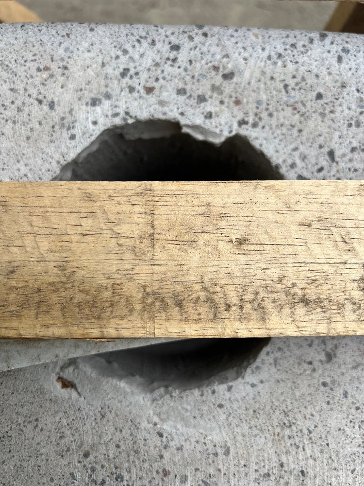 Cement Stand with centre hole 52cm(h) x 30cm x 30cm base