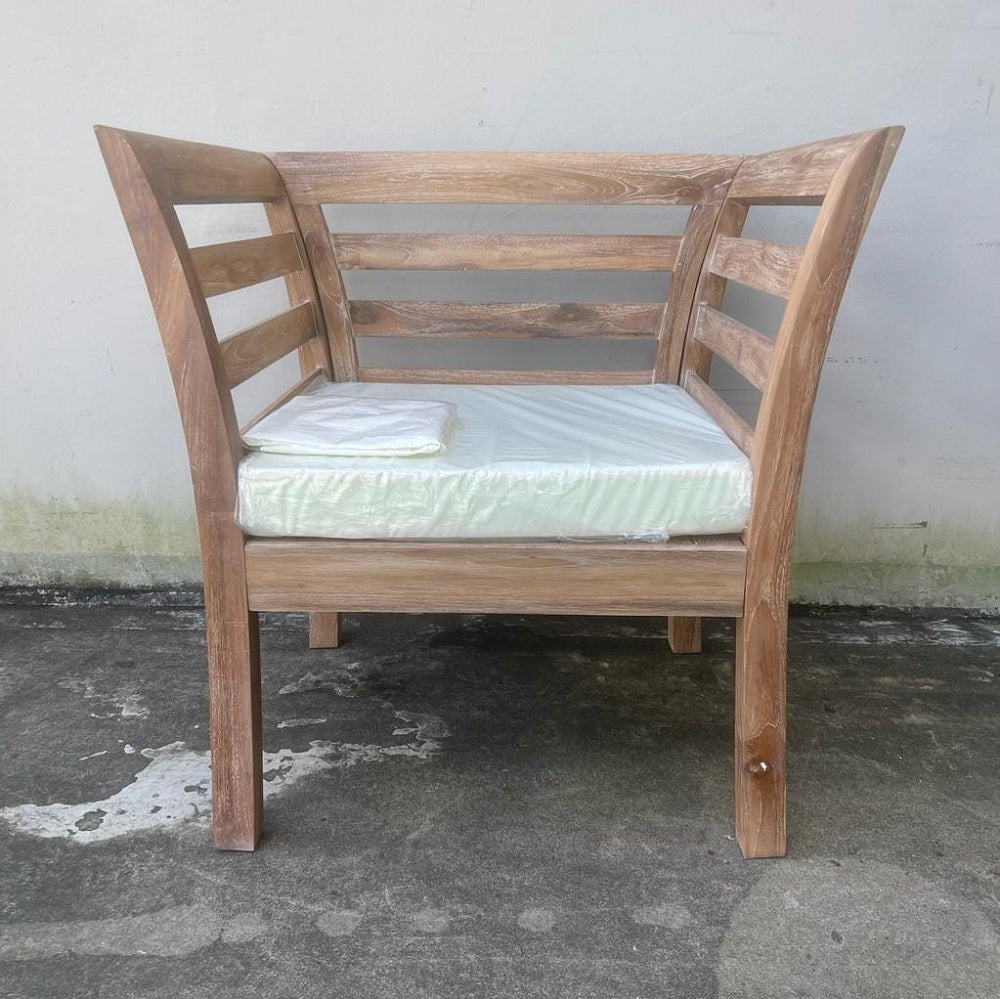 Teak Indoor - Outdoor Chair Creamwash or Chocolate