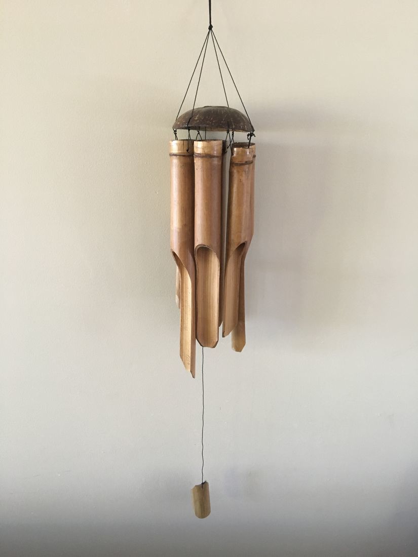 Bamboo/coconut top windchime  Xlarge
