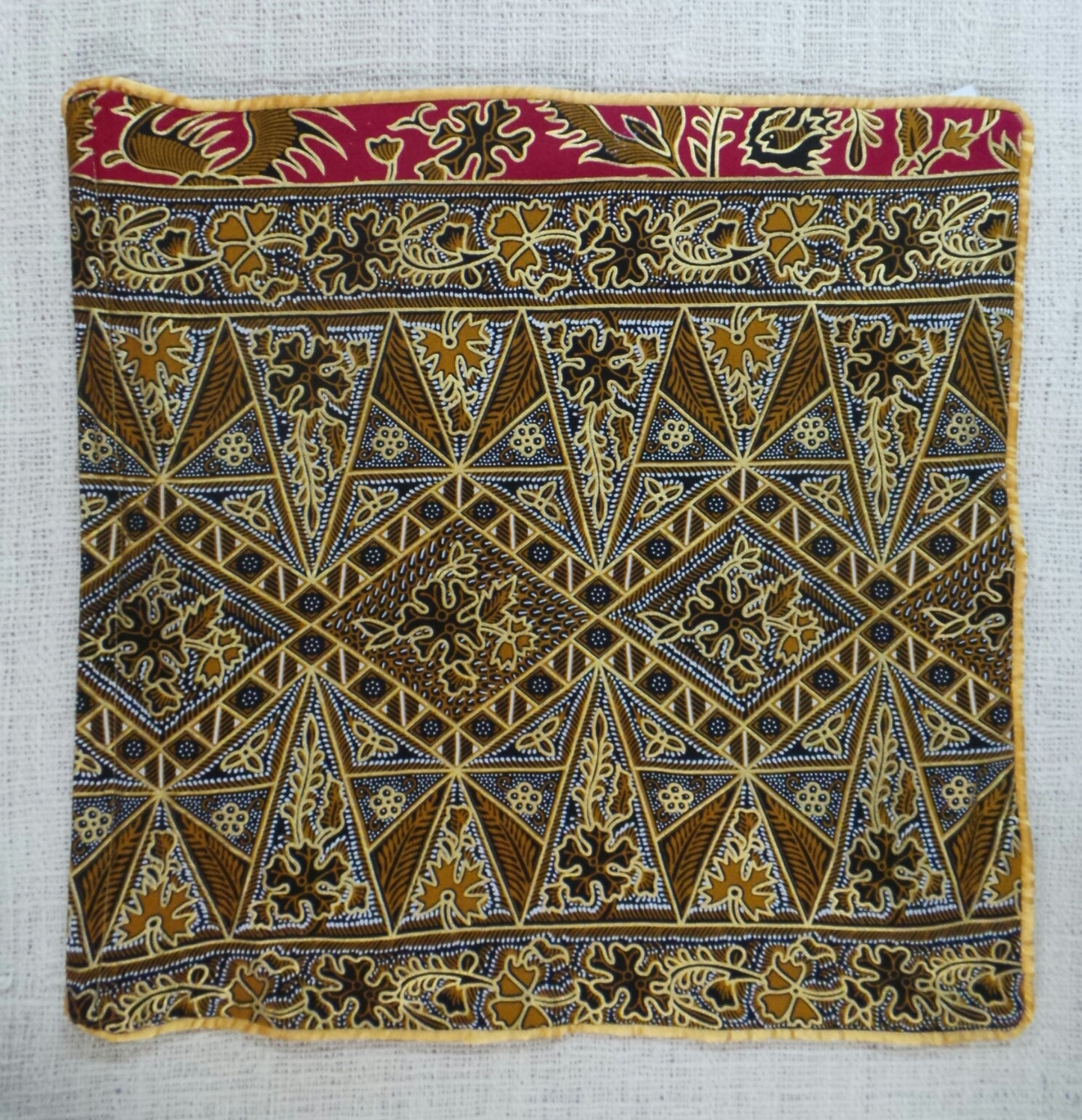 Batik Bird Centre Print Cushion Cover 45cm x 45cm