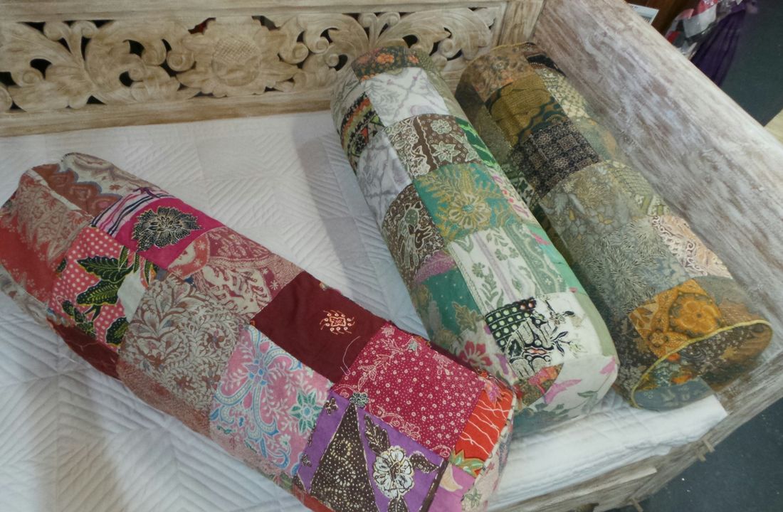 Vintage Batik Bolster Cover 52cm x 22cm