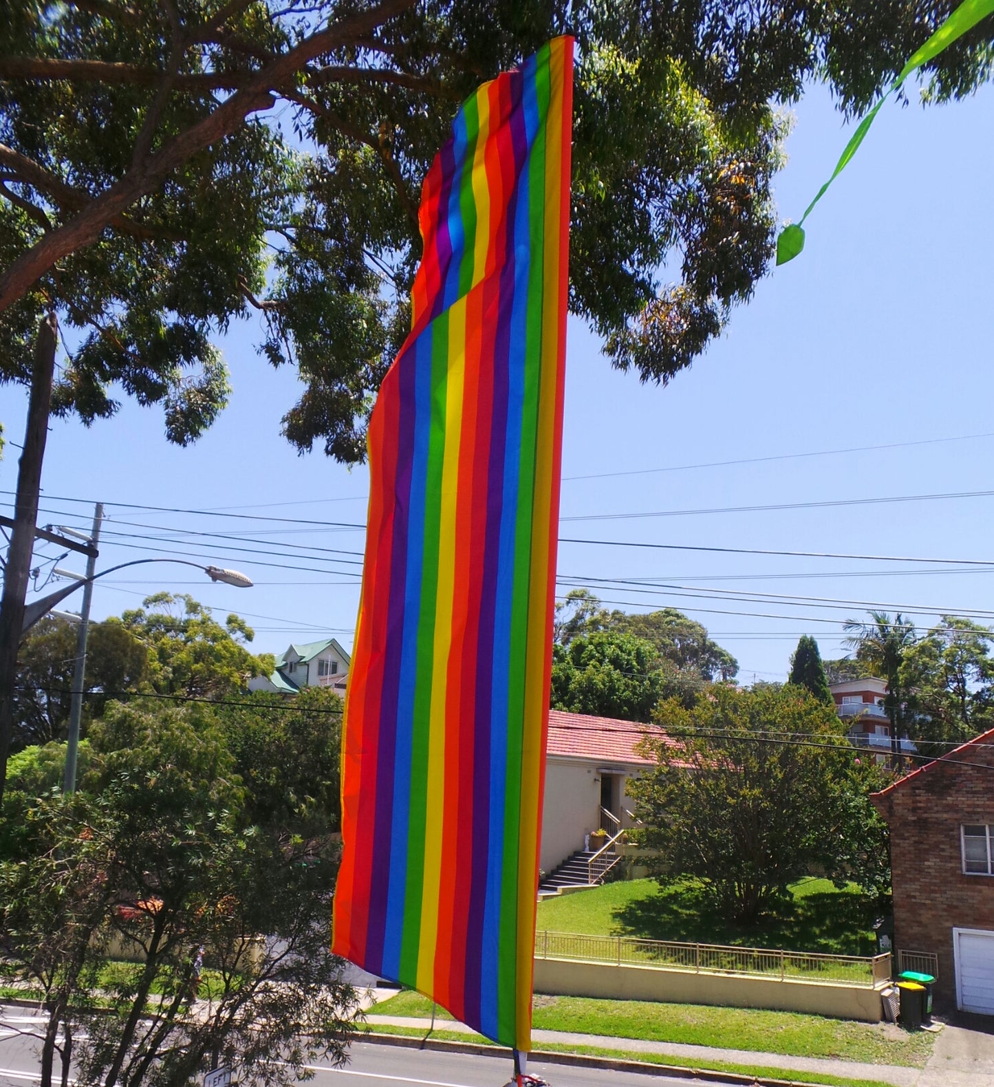 "Brodie" Flag (only) wide rounded Flag 3 and 4 mtr polyester