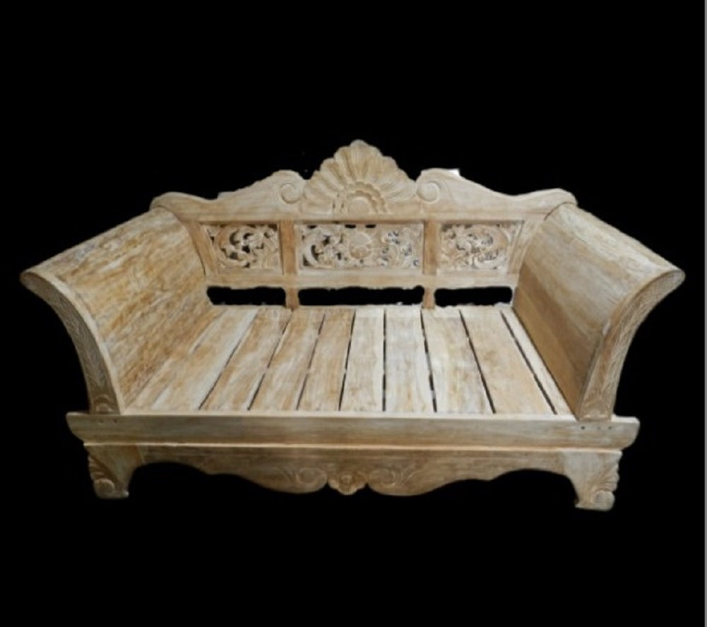 Batubulan Kartini Recycled Teak Daybed LE (Creamwash)