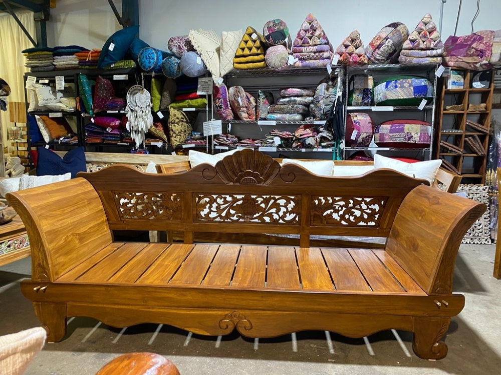 Batubulan Kartini Recycled Teak Daybed Medium (Natural)