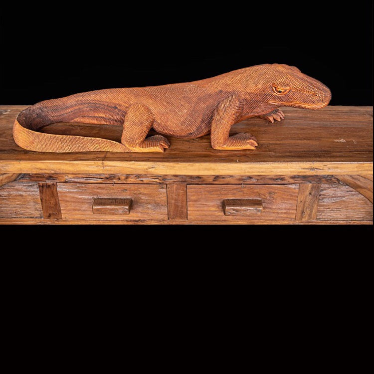 Komodo Dragon Wooden Handcarved