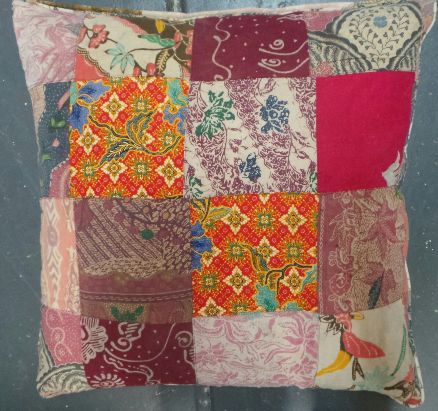 Vintage Batik Cushion Cover 50cm x 50cm