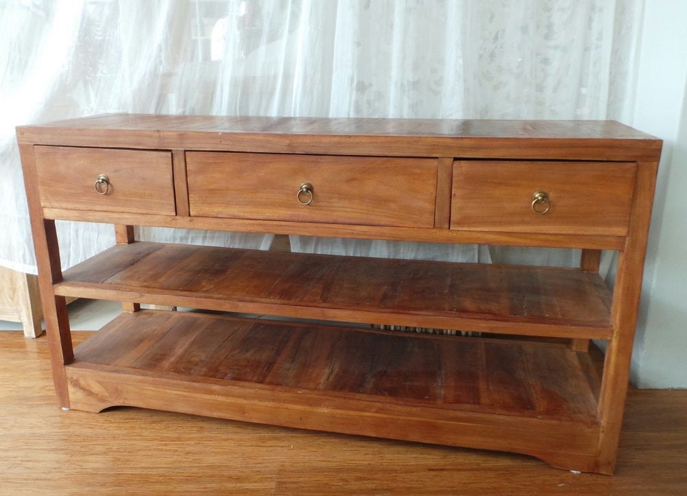 Batubulan Tiga Teak sideboard 140cm Natural finish