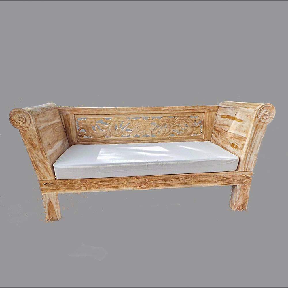 Batubulan Yanto Recycled Teak Daybed Small (Creamwash)