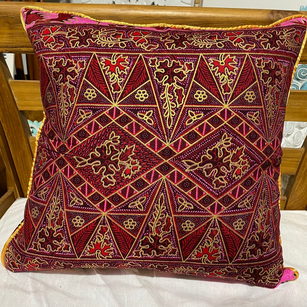 Batik Bird Centre Print Cushion Cover 45cm x 45cm