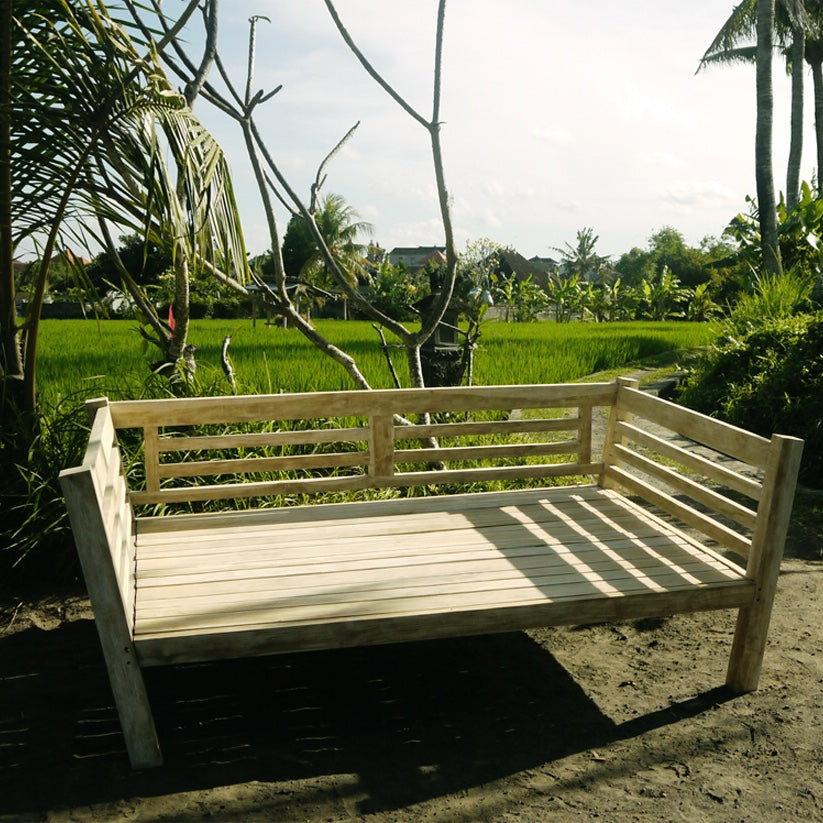 Batubulan Elde Recycled Teak Daybed Double (Creamwash)