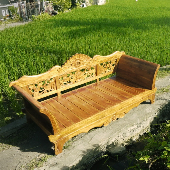 Batubulan Kartini Recycled Teak Daybed Large (Natural)