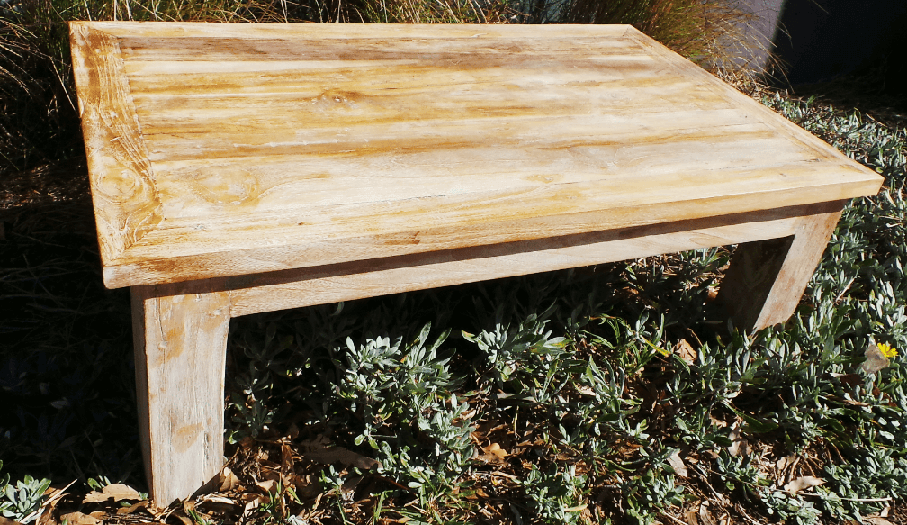 Batubulan Teak Coffee Table (Creamwash)