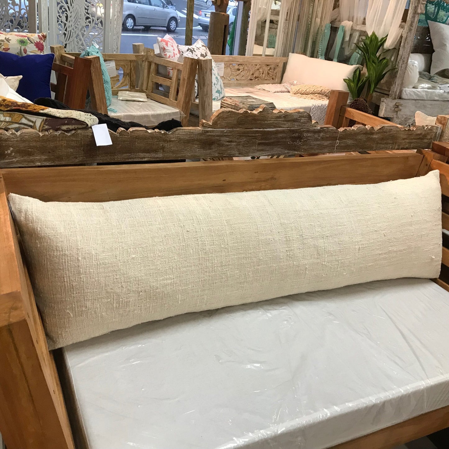 Open Weave Natural Cotton Cushion Covers - various shapes and sizes