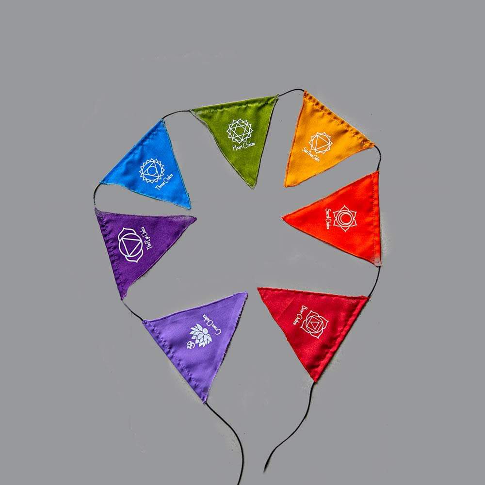 Chakra triangular bunting 2 sizes