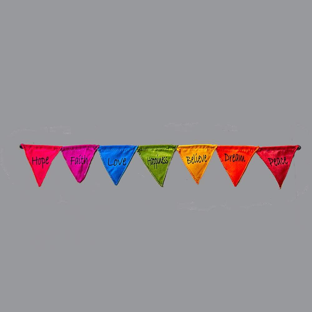 Hope triangular bunting 2 sizes