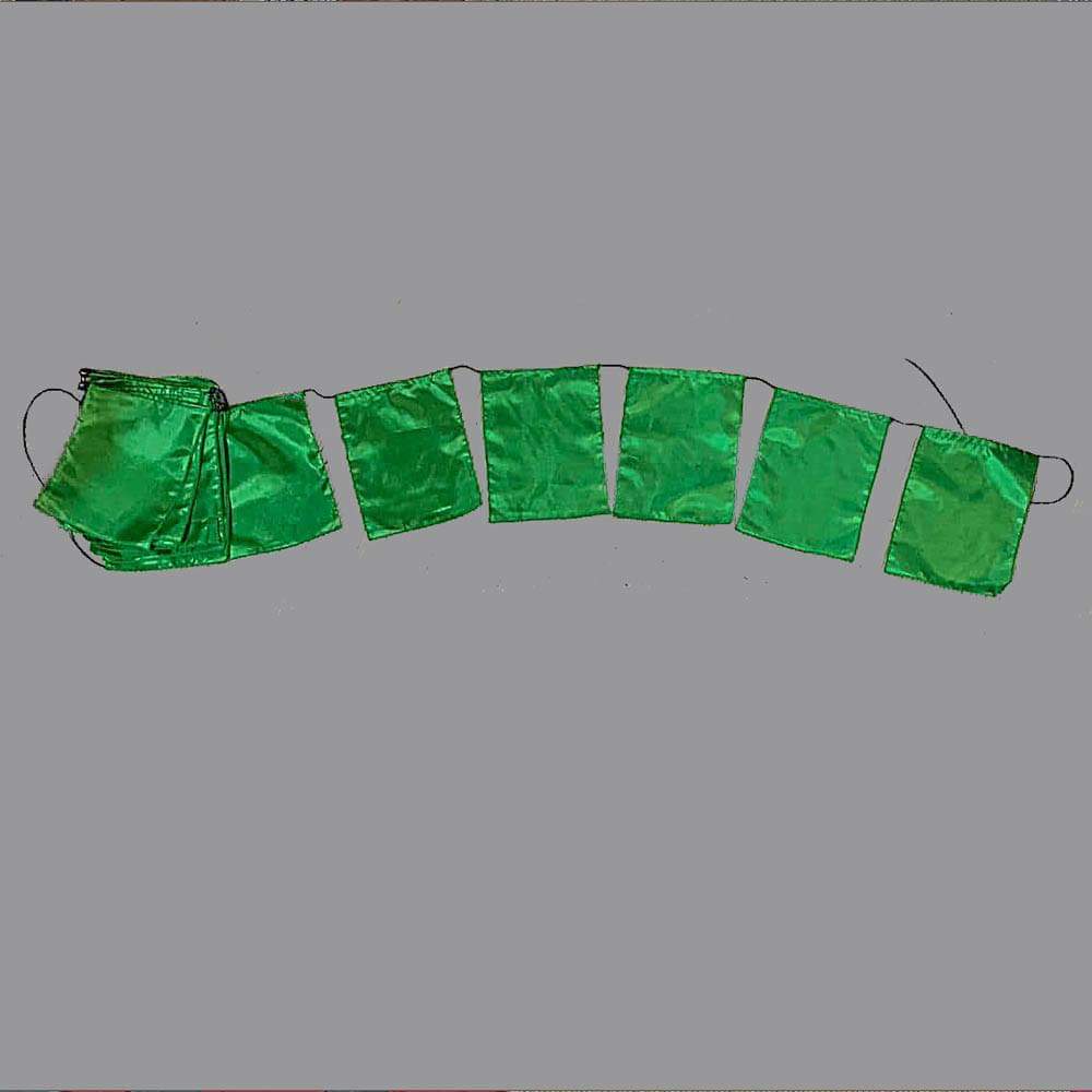 Coloured rectangular 6 metre bunting flags