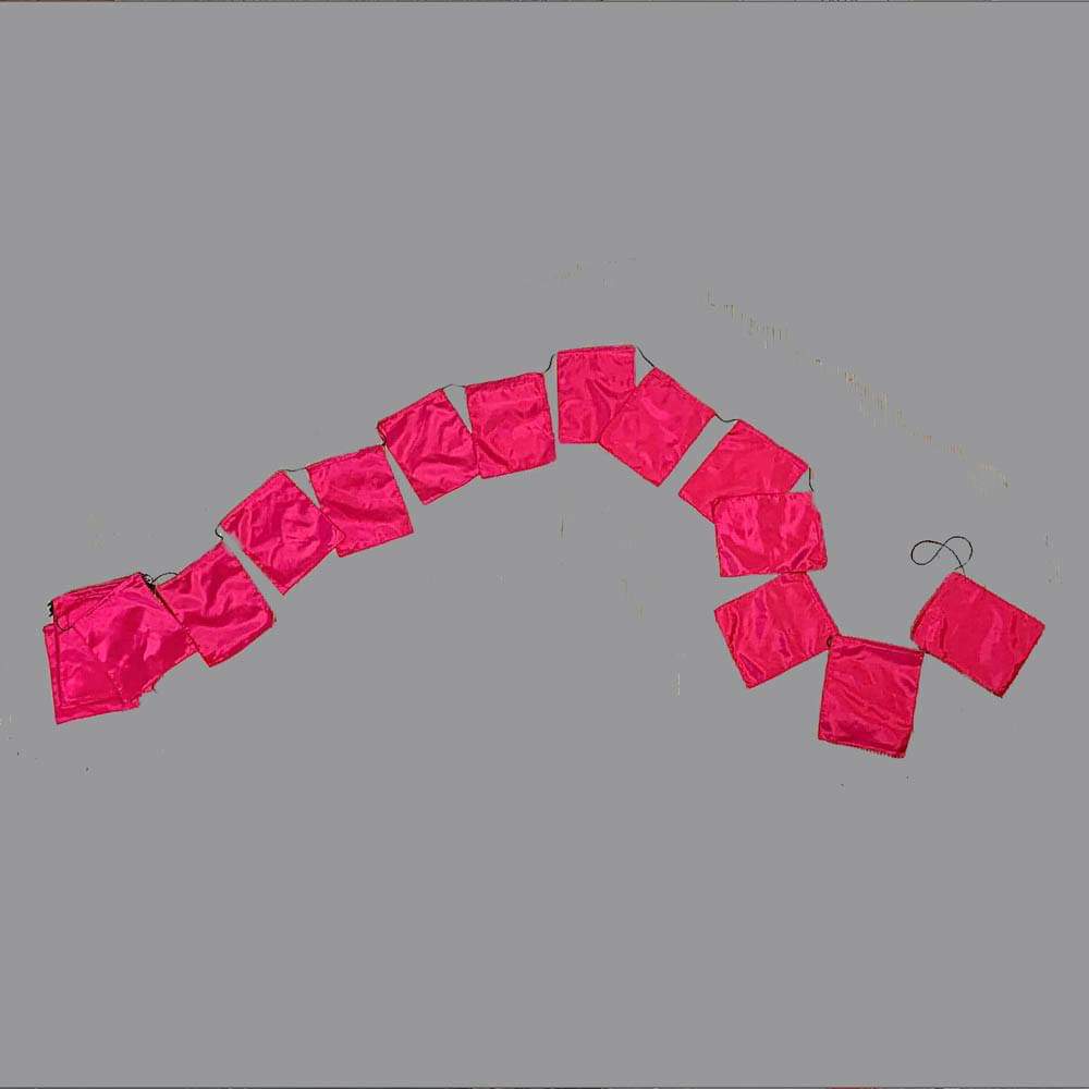 Coloured rectangular 6 metre bunting flags
