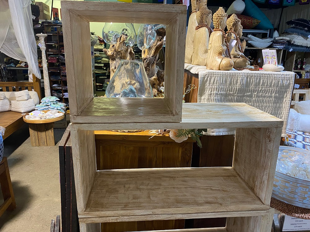 Oblong Teakwood Module Stack Cube 70cmx35cmx30cmDepth