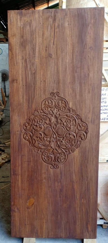 Recycled Teak Carved Door Panel/Wall Panel