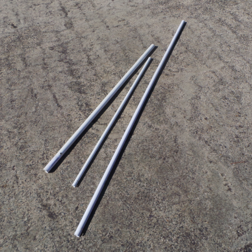 Flag pole set PVC retractable Interlocking suitable 3mtr or 5mtr flag