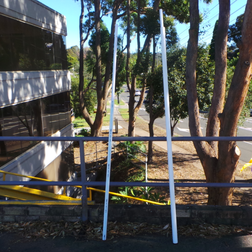Flag pole set PVC retractable Interlocking suitable 3mtr or 5mtr flag