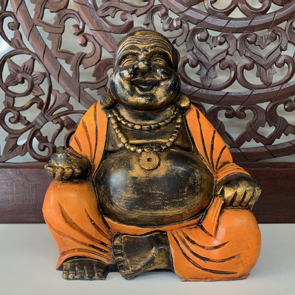 Buddha Happy Resin 30cm