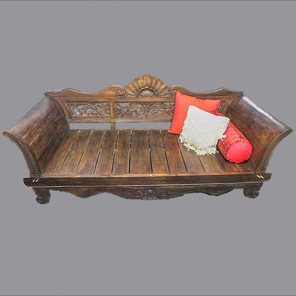 Batubulan Kartini Recycled Teak Daybed Single (Chocolate)