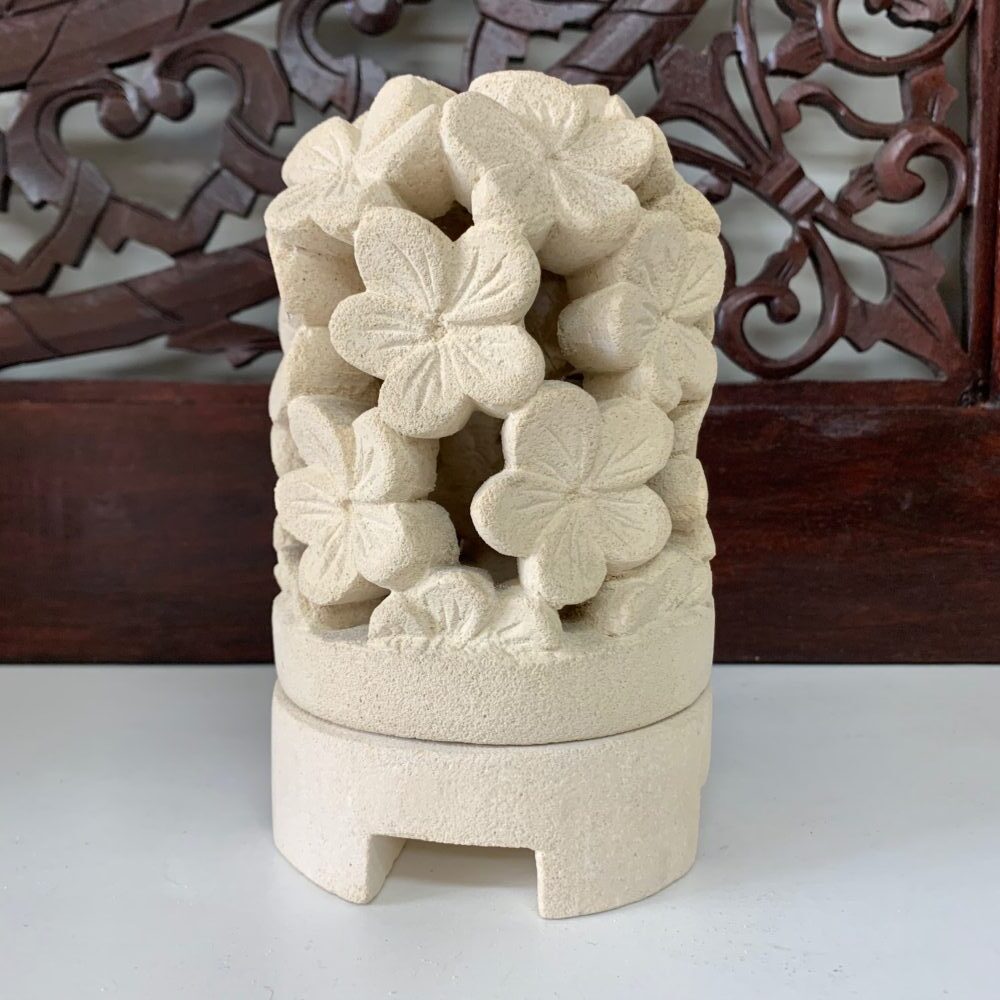 Limestone Candle Holder 17cm