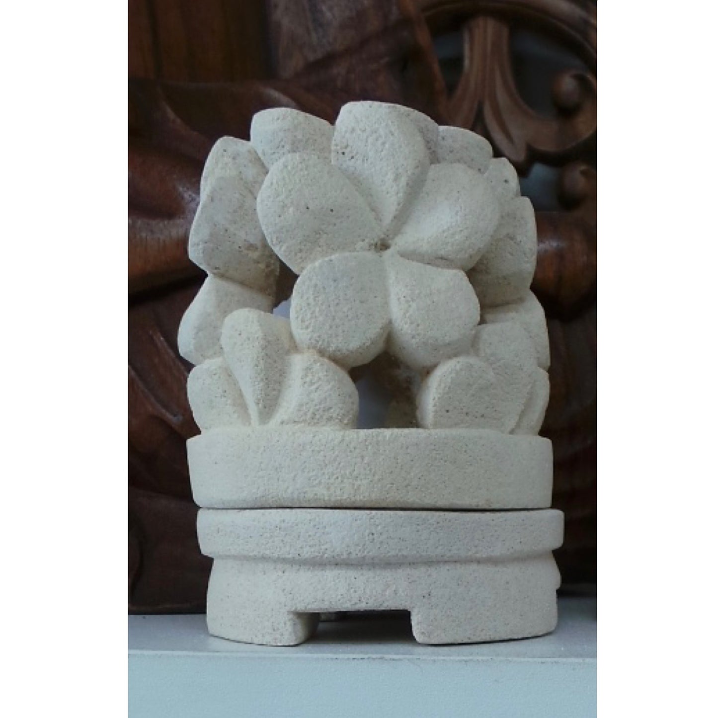 Limestone Candle Holder 10cm