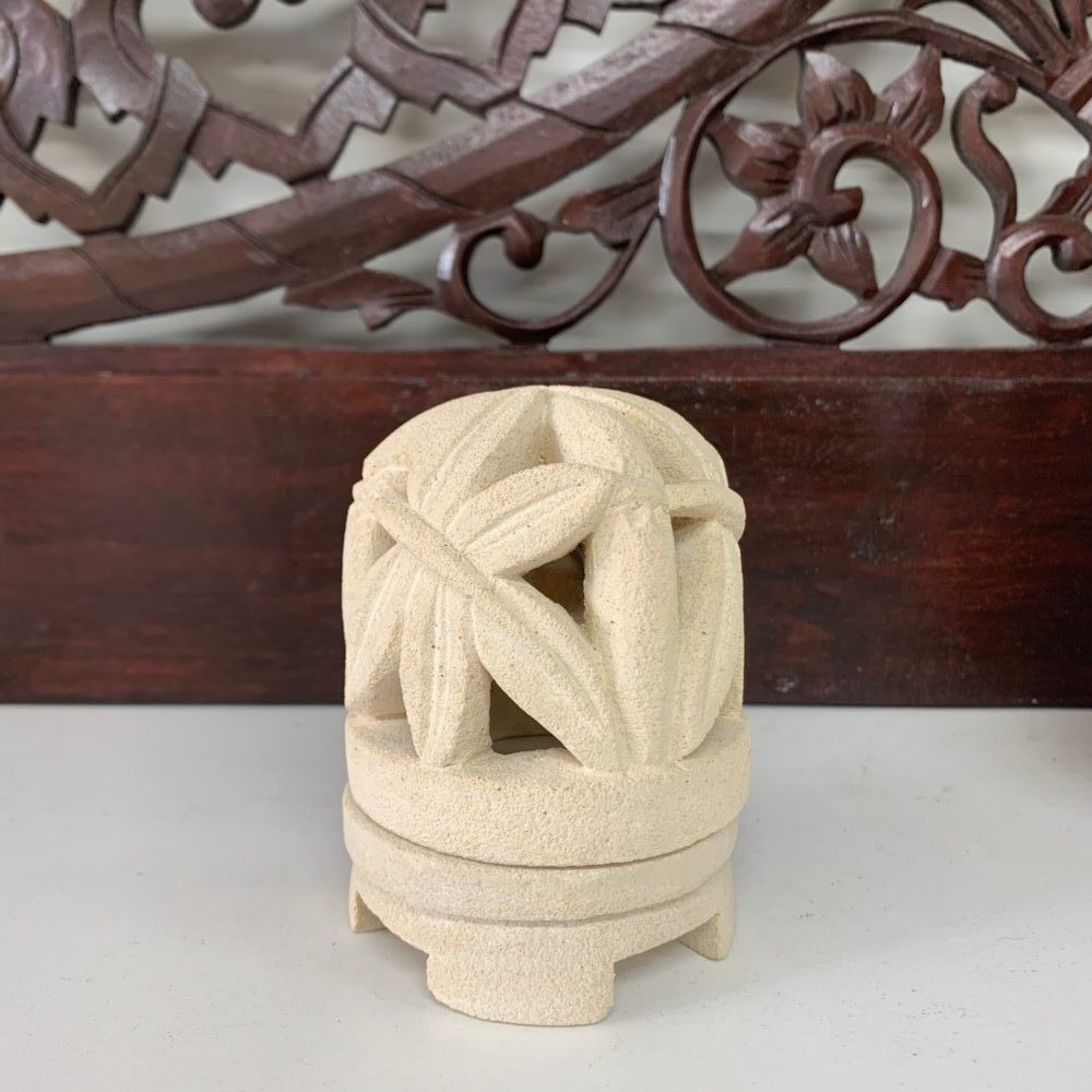 Limestone Candle Holder 10cm