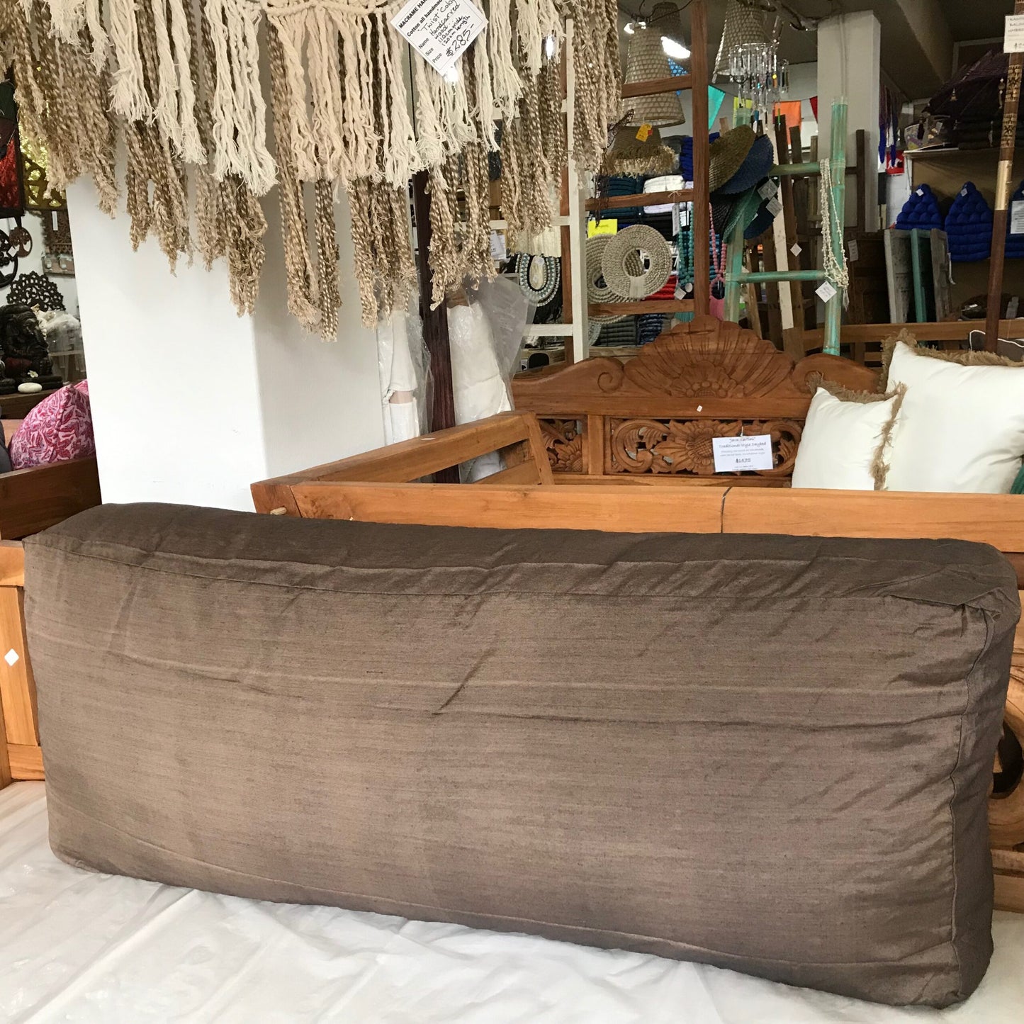 Cotton Long Oblong Back Cushion Cover 100cm x 40cm