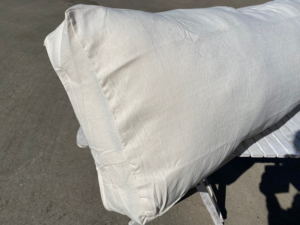 Long Oblong Cushion Cover Cotton Closed Rustic Weave 100cm x 40cm