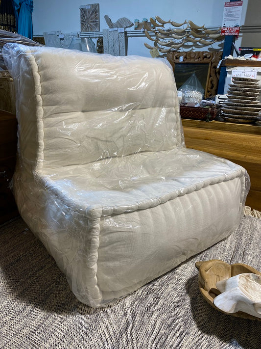 Meditation Cushion Chair Tufted Finish Organic Kapok Fill