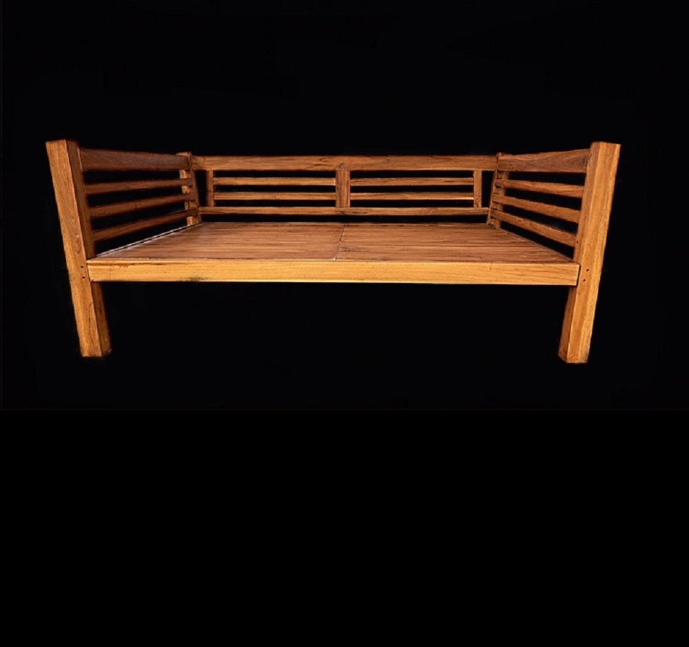 Batubulan Elde Recycled Teak Daybed Single (Natural)