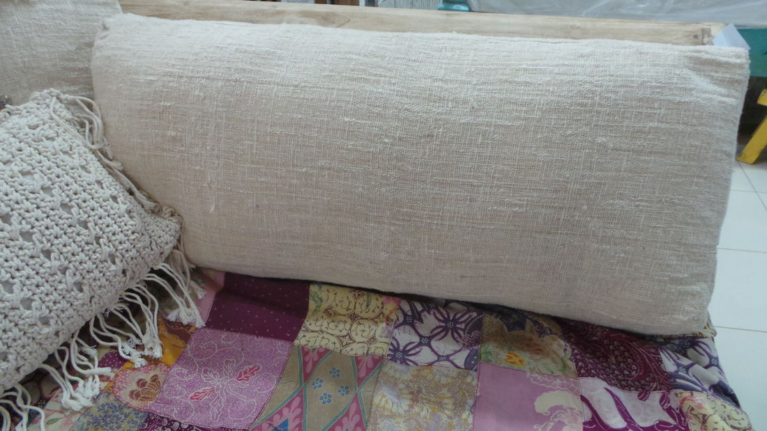 Open Weave Cotton Oblong Cushion Cover 100cm x 40cm